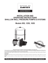 Davey 165S1 Operating instructions