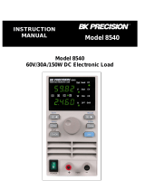 BK Precision 8540 User manual