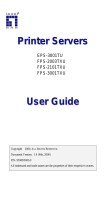 LevelOne FPS-2003TXU User manual