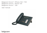 BELGACOM Forum 700 User manual