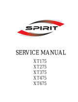 Spirit XT375 User manual