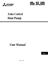 Mitsubishi Electric Mr.Slim Zuba Central User manual