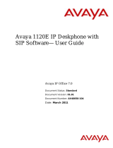 Avaya 1120E IP Phone (TEXT) User manual