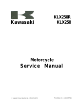 Kawasaki KLX250-D3 User manual