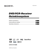 Sony DAVD150E Owner's manual