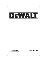 DeWalt DWS 520 Owner's manual
