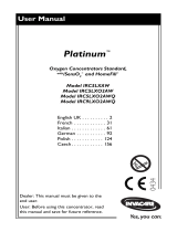 Invacare Platinum IRC5LXO2AW User manual