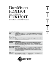 Eizo FDX1501T Owner's manual