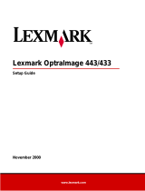 Lexmark OPTRAIMAGE 443 / 433 (NOV 2000) Owner's manual
