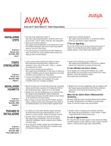 Avaya one-X Quick Edition G11 Global Analog Gateway Quick start guide