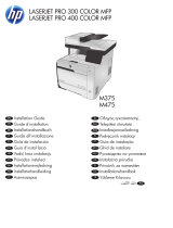HP LaserJet Pro 400 color MFP M475 Installation guide