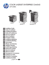 HP COLOR LASERJET ENTERPRISE CM4540fskm Installation guide