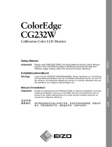 Eizo CG232W Owner's manual