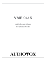 Audiovox VME 9415 Installation guide