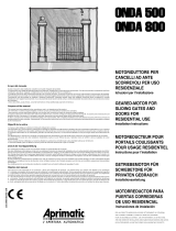 Aprimatic ONDA 500 Owner's manual