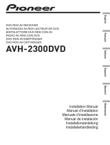 Pioneer AVH-2300DVD Owner's manual