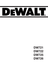 DeWalt DW721 Owner's manual