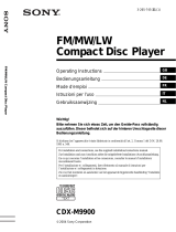 Sony CDX-M9900 Owner's manual
