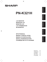 Sharp PNK321H Owner's manual