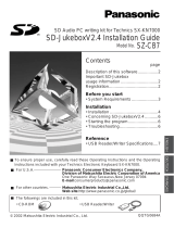 Panasonic SZCB7 Operating instructions