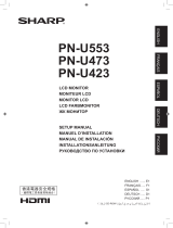 Sharp PN-U553 Owner's manual