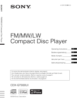 Sony cdx gt930ui Owner's manual