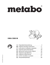 Metabo HWA 5500 M Operating instructions