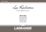 LAGRANGE LES RACLETTES TRANSPARENCE Owner's manual