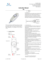 sauter FA User manual