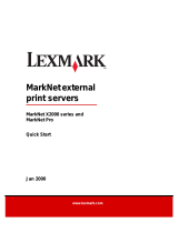 Lexmark MarkNet X2000 Series Quick start guide