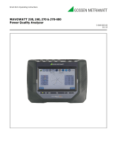 Gossen MetraWatt MAVOWATT 230, 240, 270 Operating instructions