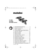 Metabo HE 2000 Owner's manual