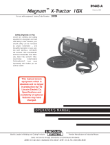 Lincoln Electric Magnum X-Tractor 1GX Operating instructions