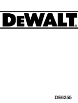 DeWalt DE6255 User manual
