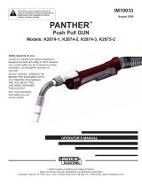 Lincoln Electric Panther Push-Pull Gun Operating instructions