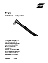 ESAB PT-26 Plasma Arc Cutting Torch User manual