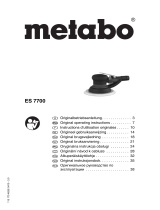 Metabo ES 7700 Operating instructions