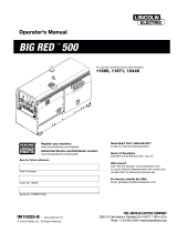 Lincoln Electric Big Red 500 Operating instructions
