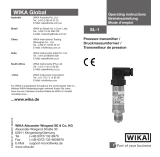 WIKA SL-1 Operating instructions