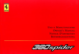 Ferrari 360 SPIDER Owner's manual