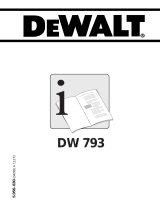 DeWalt DW793 Owner's manual