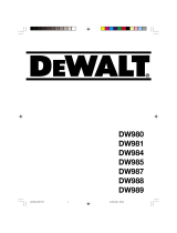 DeWalt DW981 Owner's manual