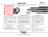 Lincoln Electric Ranger 250 Operating instructions