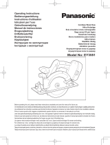 Panasonic EY3551 - 18V WOOD SAW Owner's manual
