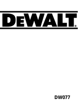 DeWalt DW077K User manual