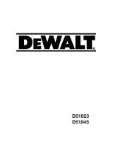 DeWalt D51823 T 3 Owner's manual
