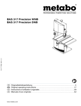 Metabo BAS 317 Precision DNB Owner's manual