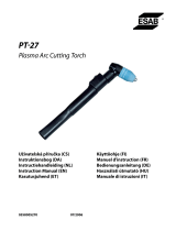 ESAB PT-27 Plasma Arc Cutting Torch User manual
