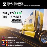 Snooper Syrius Truckmate series Quick start guide