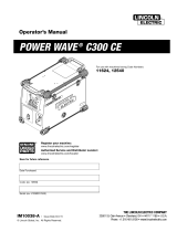 Lincoln Electric POWER WAVE C300 CE Operating instructions